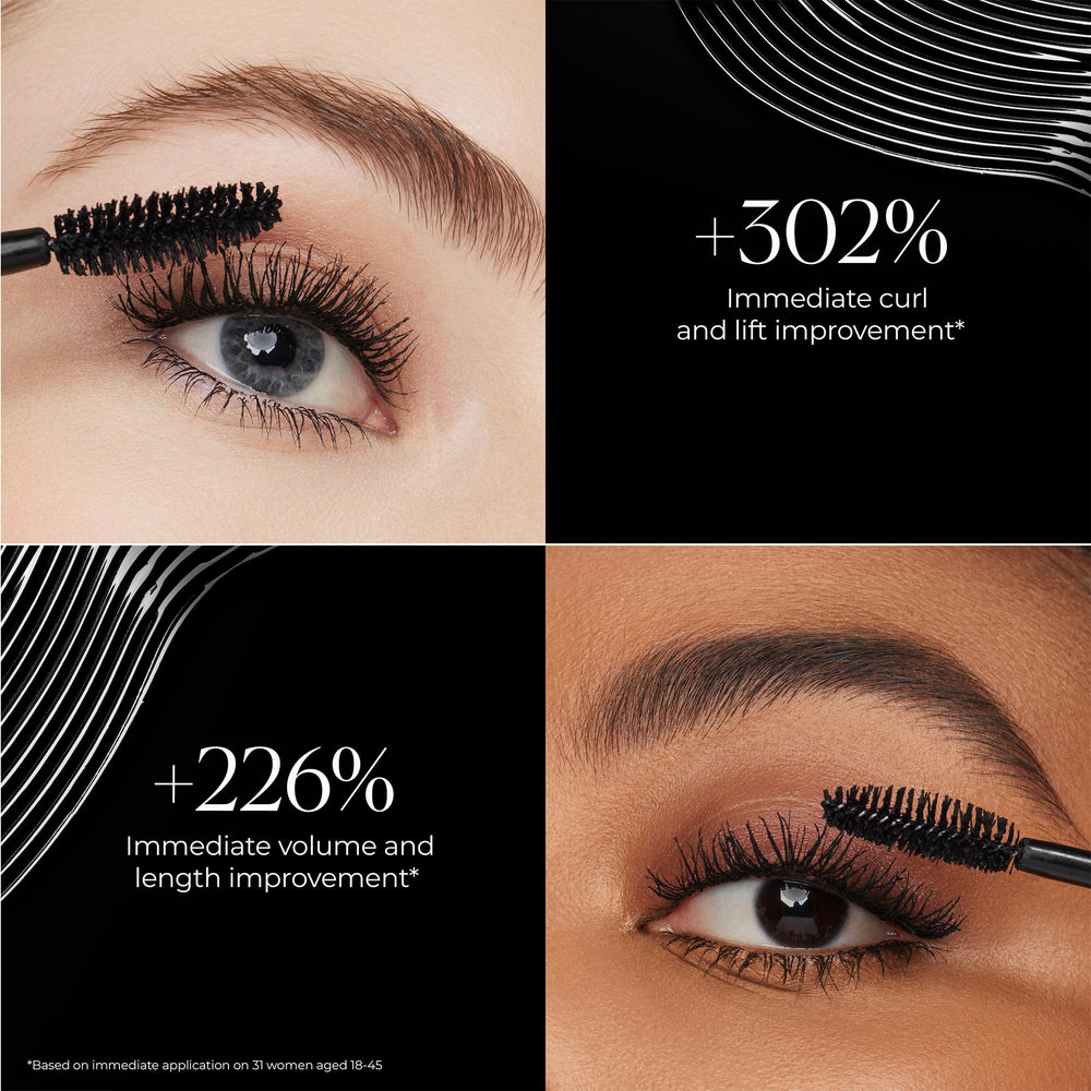 Laura Mercier Caviar Extravagant Mascara résiste aux bavures et transferts tout au long de la journée.