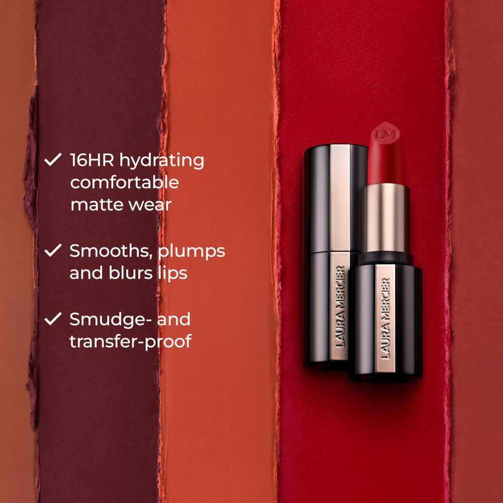 Emballage élégant de Laura Mercier Caviar Smoothing Matte Lipstick Chantilly Lace