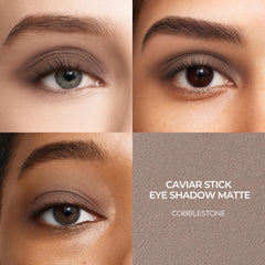 Laura Mercier Caviar Stick Yeux Cobblestone Matte glisse facilement et demeure lumineuse toute la journée.
