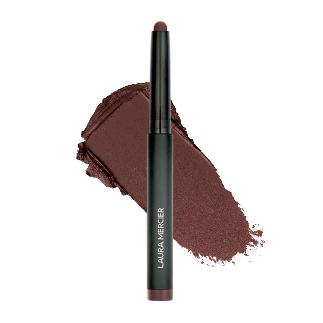 Laura Mercier Caviar Stick ombre mate cacao foncé pour un regard profond.