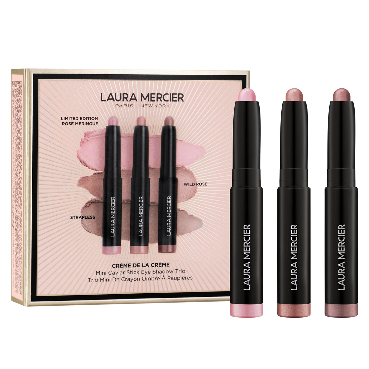 Laura Mercier Caviar Stick Strapless sur paupière pour regard fumé longue tenue.