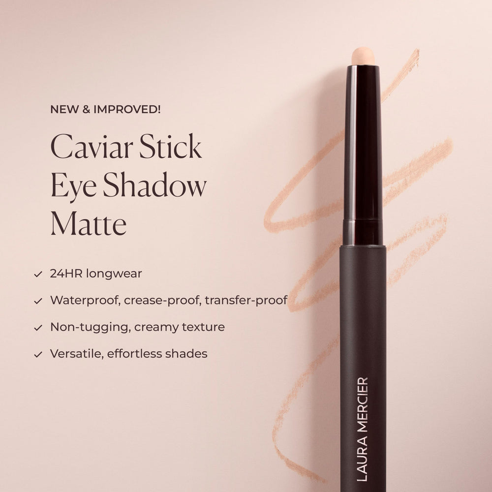 Laura Mercier Caviar Stick Teinte Dune, hydratation légère grâce à l’acide hyaluronique.