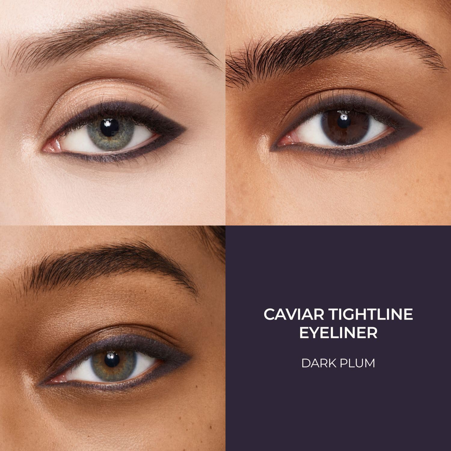 Laura Mercier Caviar Tightline Eyeliner – waterline définie avec teinte profonde prune sombre.