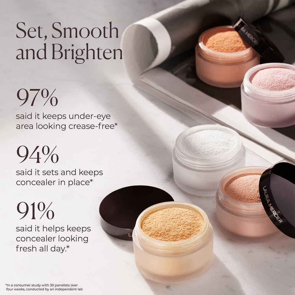 Pigments pêche et rose Laura Mercier éclaircissent discrètement les décolorations.