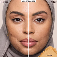 Laura Mercier Poudre hydratante à l'acide hyaluronique, mini teinte Honey.
