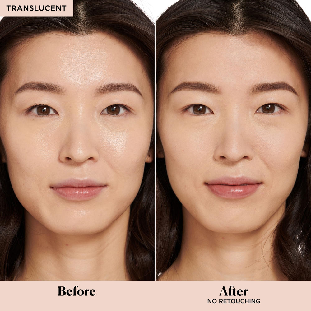 Laura Mercier poudre translucide absorption des huiles pour peau sans brillance.