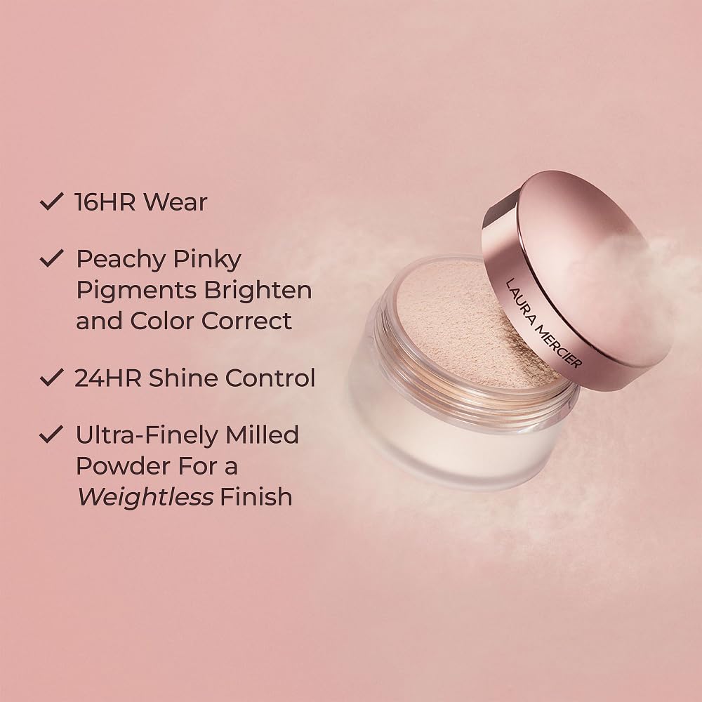 Laura Mercier poudre translucide, fini mat léger et naturel.
