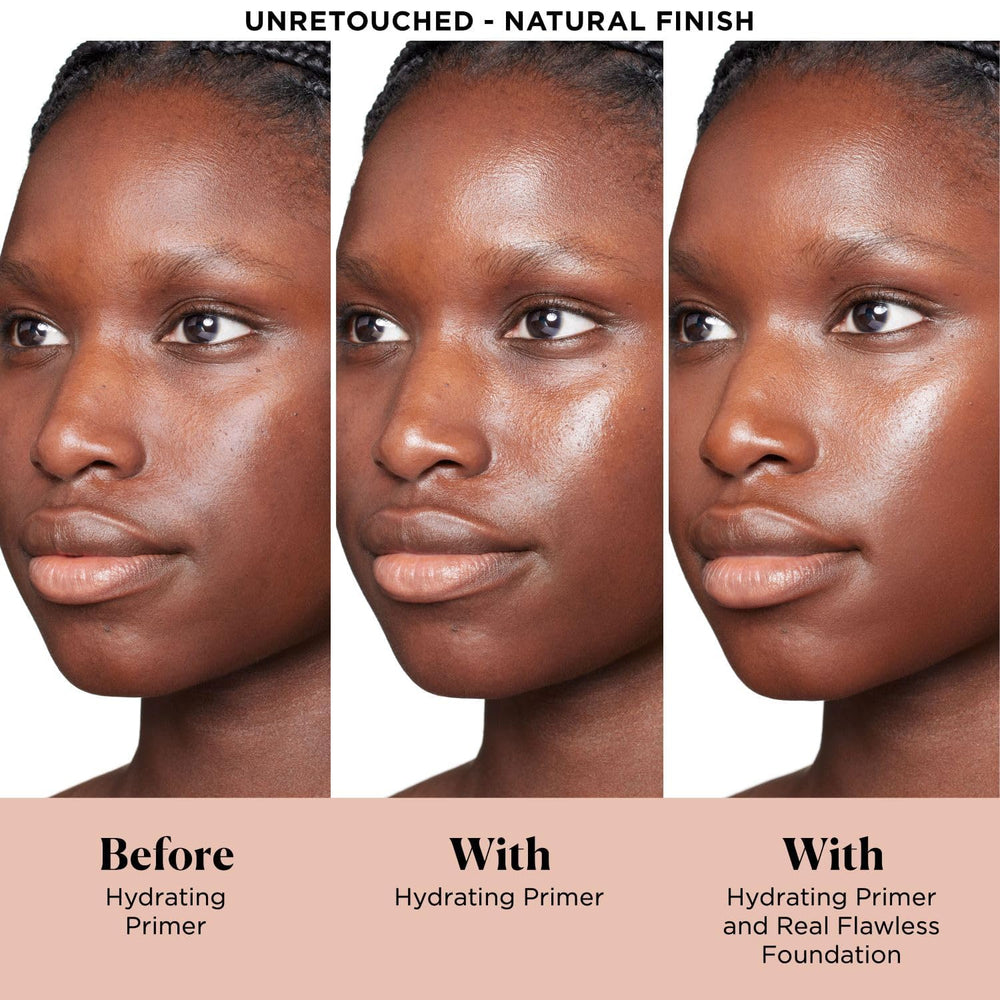 Laura Mercier Pure Canvas Primer après application pour une base uniforme dès la première passe.