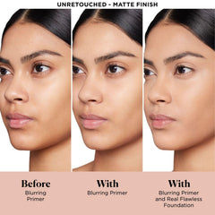 Laura Mercier Pure Canvas Primer contrôle l'huile et éclaire légèrement la peau.