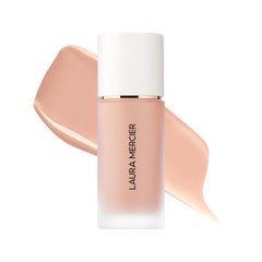 Laura Mercier Real Flawless, bouteille pompe, application fluide et précise.