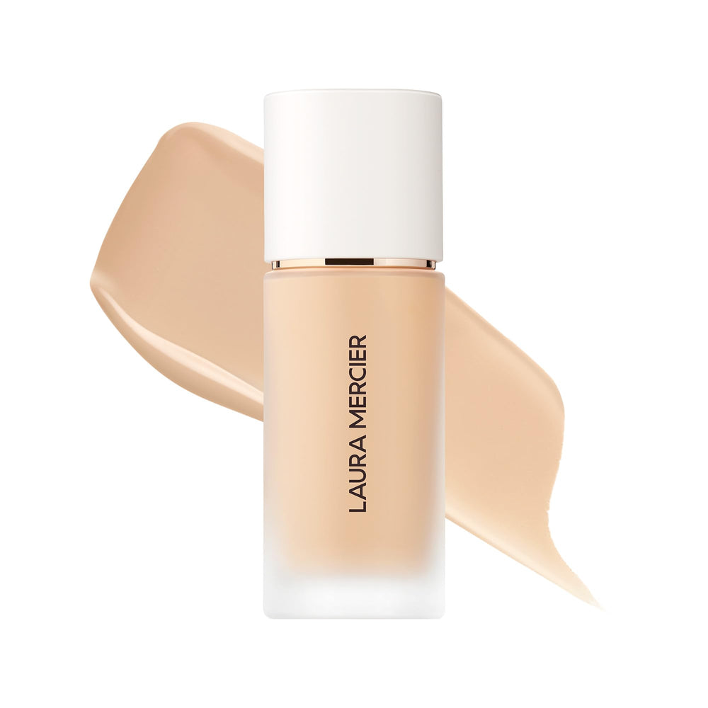 Laura Mercier Real Flawless, couche médiane, couvrance légère à moyenne et naturelle.