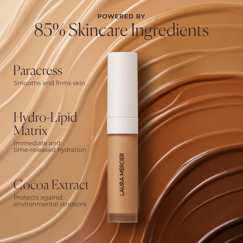 Usage quotidien rapide avec Laura Mercier Real Flawless pour un regard frais.