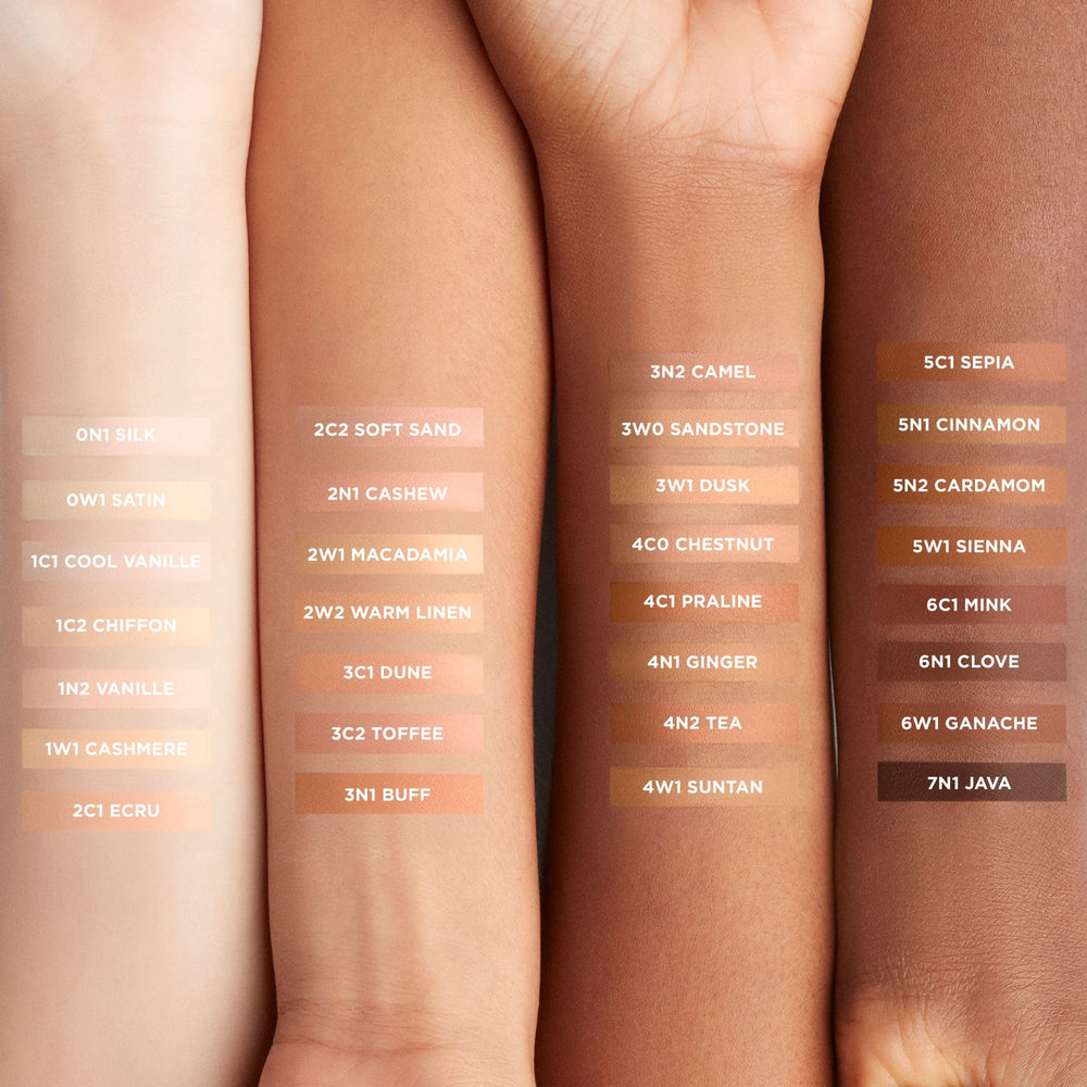 Laura Mercier Real Flawless, tenue anti-fade jusqu'à 12 heures, sans retouches.