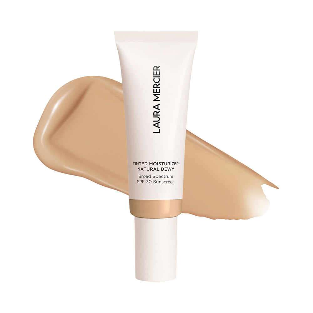 Laura Mercier Teint hydratant naturel, bouteille avec pompe, hydratation durable.