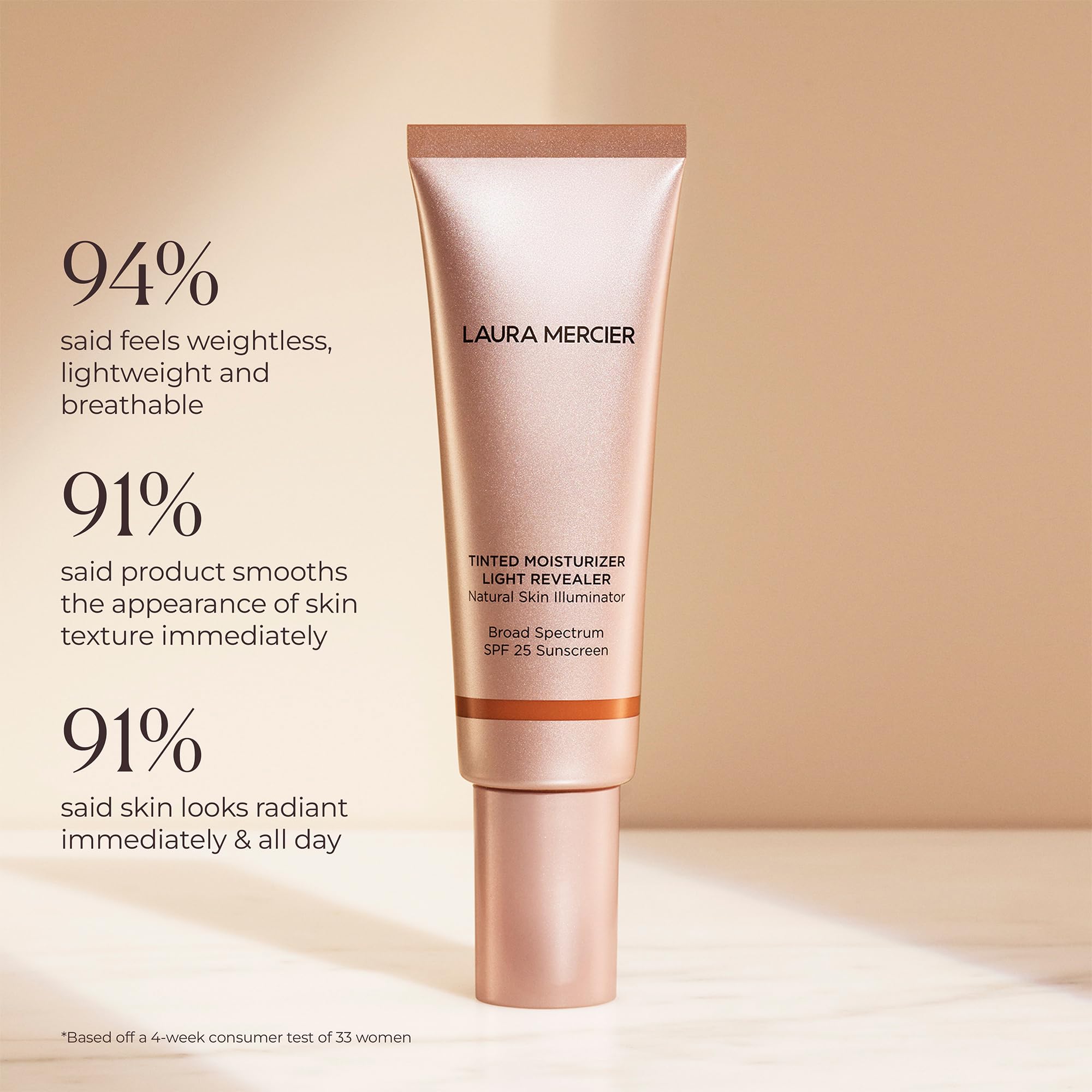 Laura Mercier Teint Teinté — perles lumineuses, radiance personnalisée pour chaque teinte.
