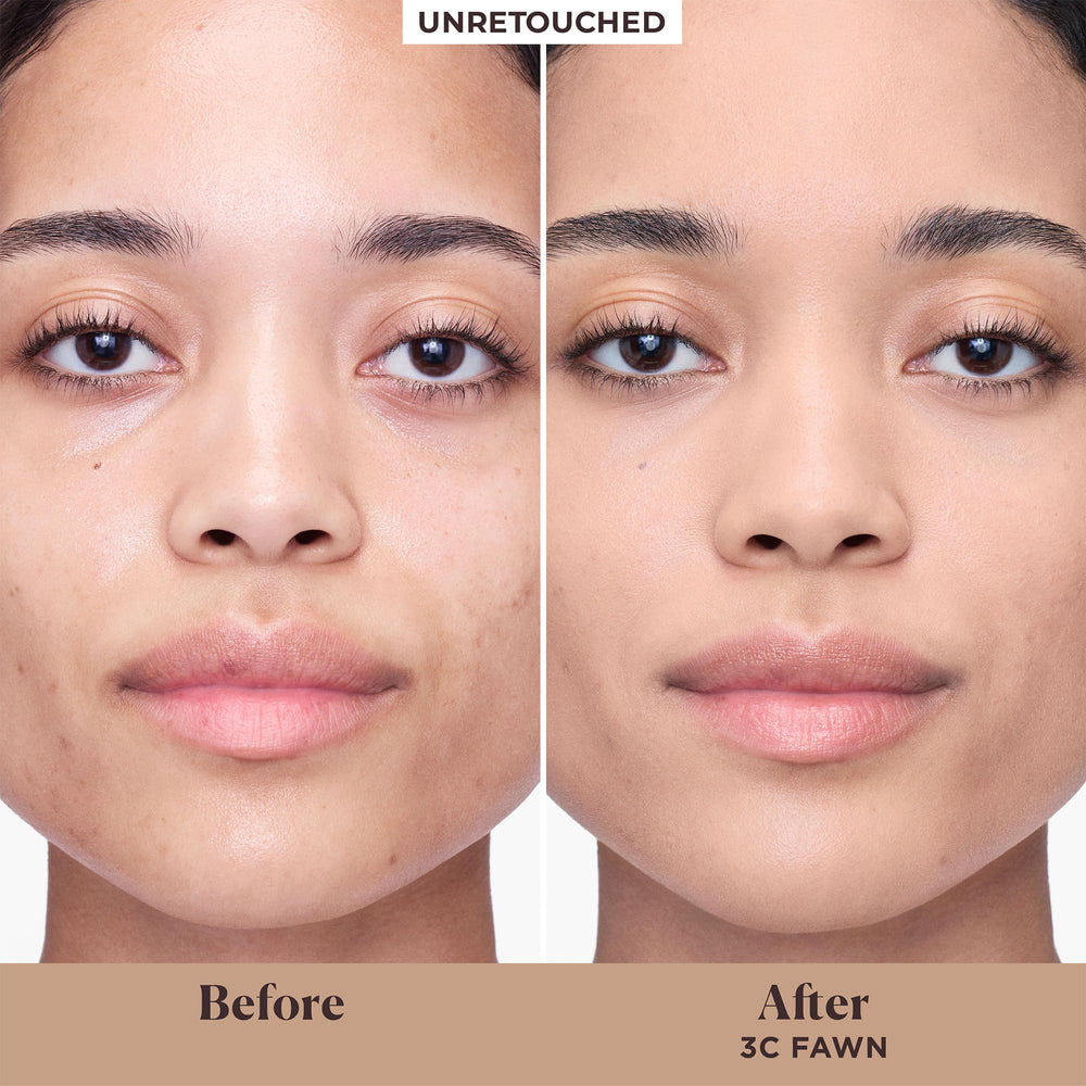 Laura Mercier – échantillon nuancier, teint homogène et léger.