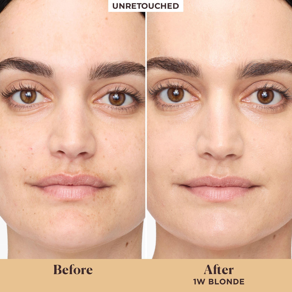 Laura Mercier crème teintée, application douce, rendu uniforme sans effet lourd.