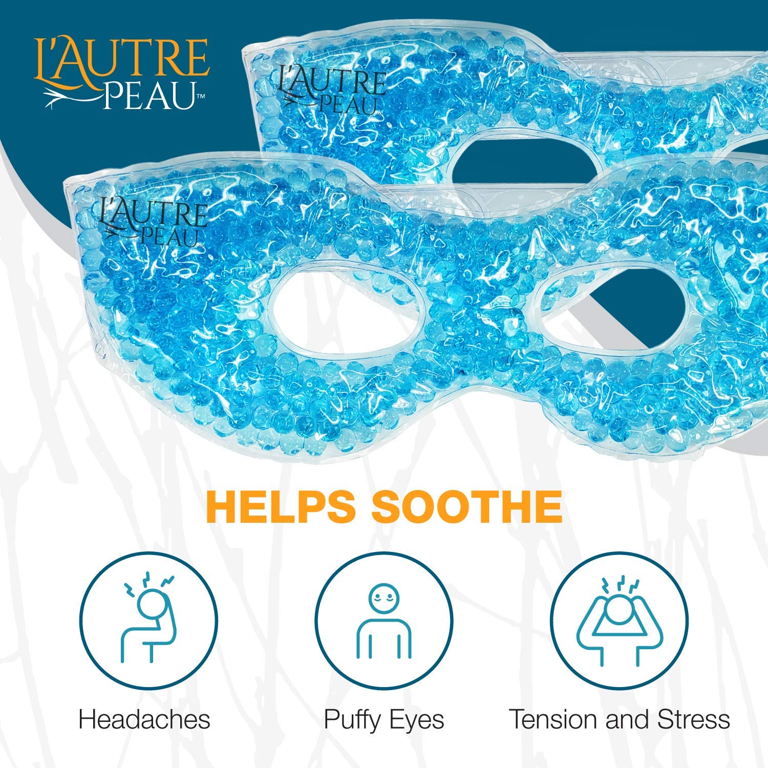 Masque L'Autre Peau, thérapie chaude avec billes flexibles, détente après une journée.