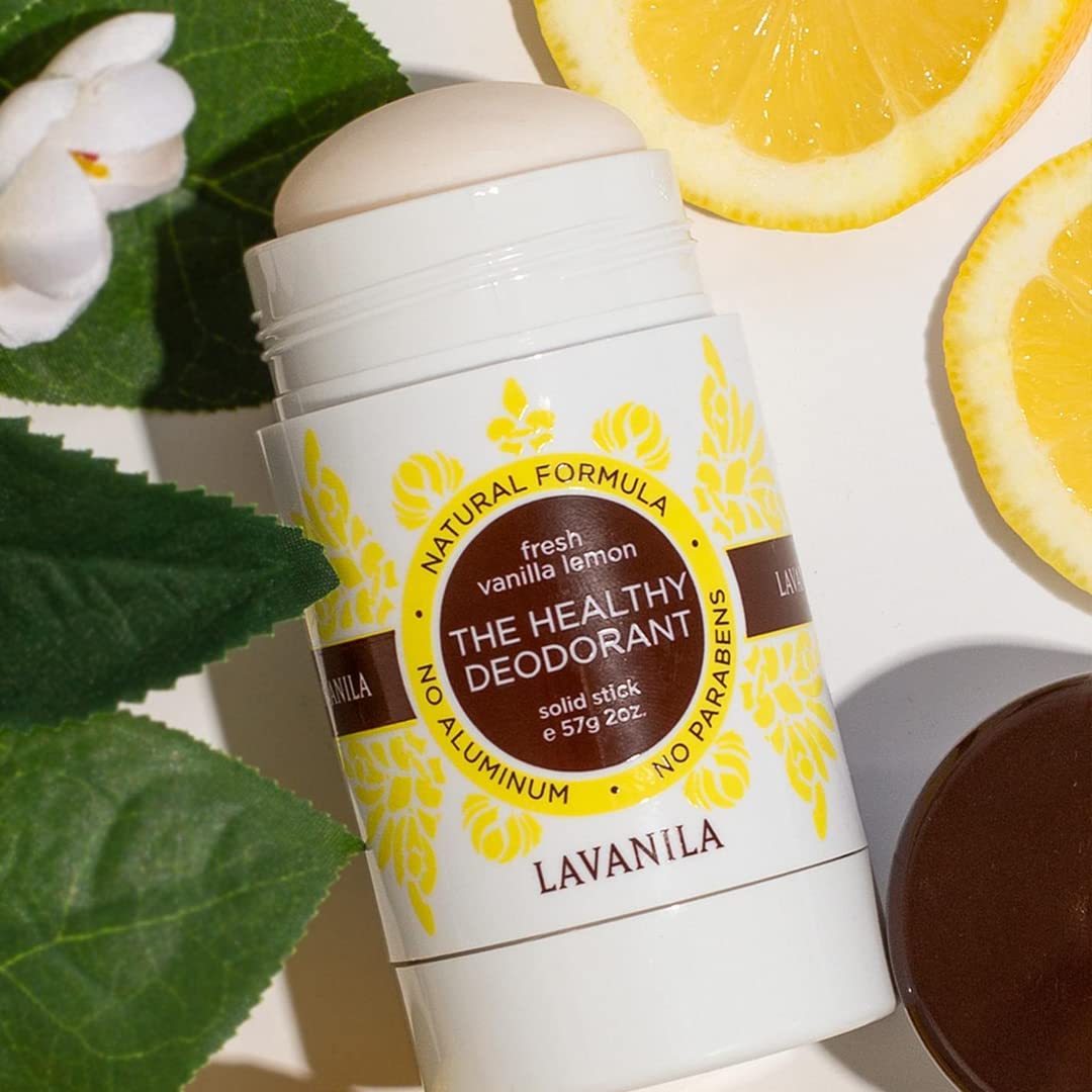 Pack de 2 bâtons Lavanila Vanilla Lemon pour une protection continue.