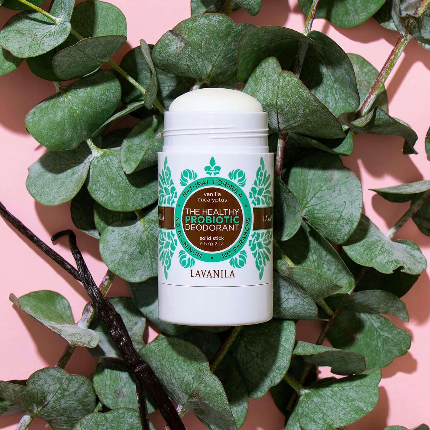 Convient pour hommes et femmes avec le déodorant Lavanila vanille-eucalyptus.