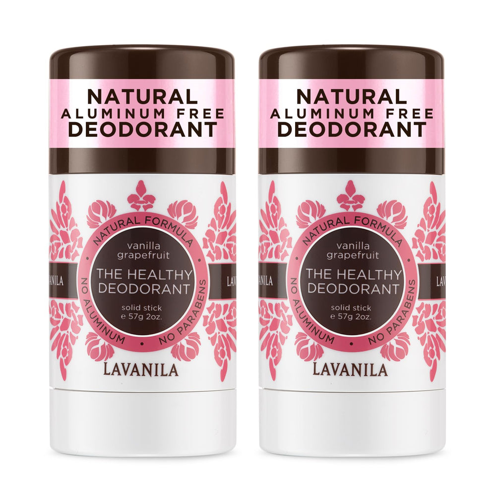 Déodorant Lavanila Vanilla Grapefruit prêt à l’emploi, packaging élégant.