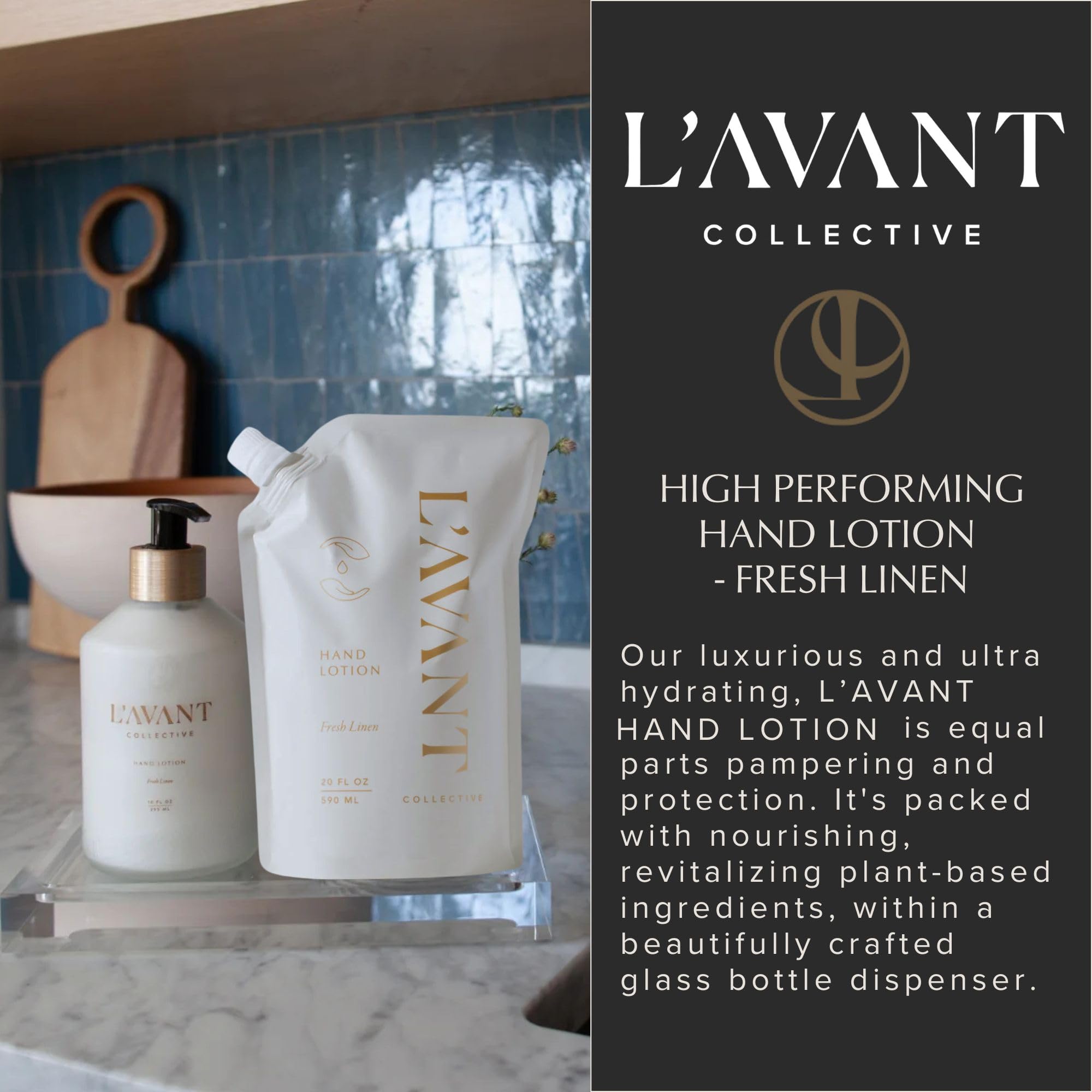 Flacon pompe au design élégant de L'AVANT Collective