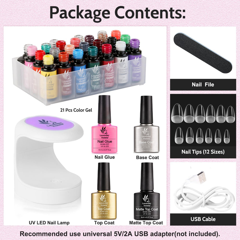Base gel Lavender Violets pour une adhérence fiable.