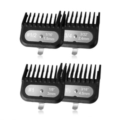 LAVEST sabots de coupe compatibles Wahl, démonstration des dimensions 1-8-po et 1-5-po pour coupes nettes.