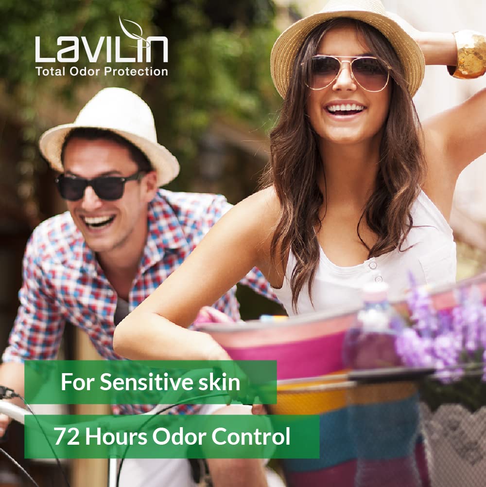 Lavilin deodorant in use during intense workout