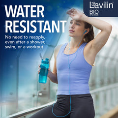 Lavilin Roll-On déodorant – apres-douche, résistance à l'eau, pas besoin de reappliquer.
