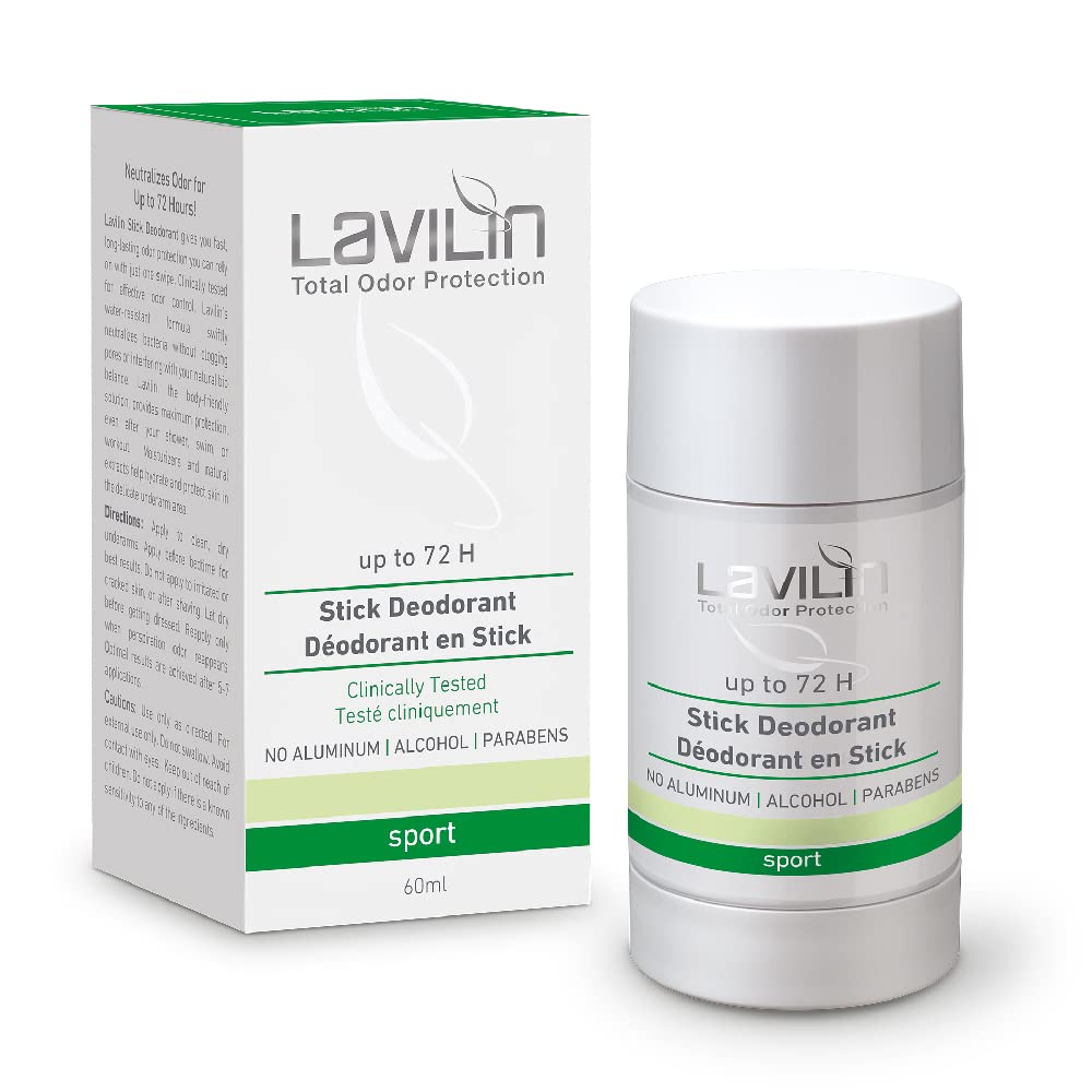 Lavilin sport-stick deodorant application for all-day freshness