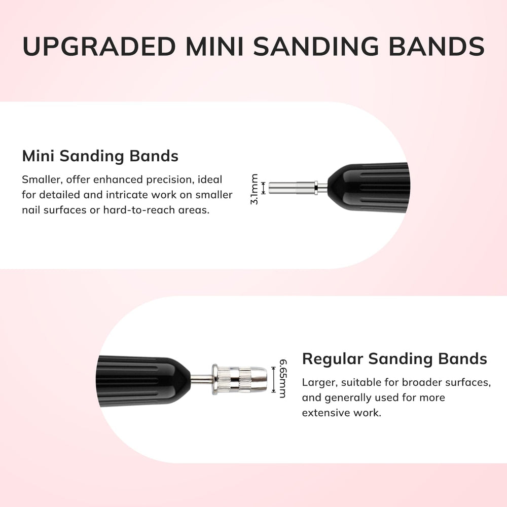Lavinda bande sablage 240 rose, préparation rapide et précise des ongles.