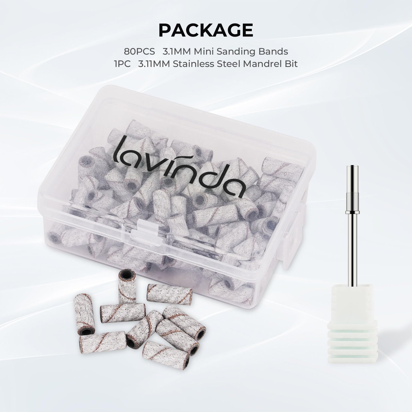 Lavinda bandes sablage mini zebre – usage en salon professionnel.