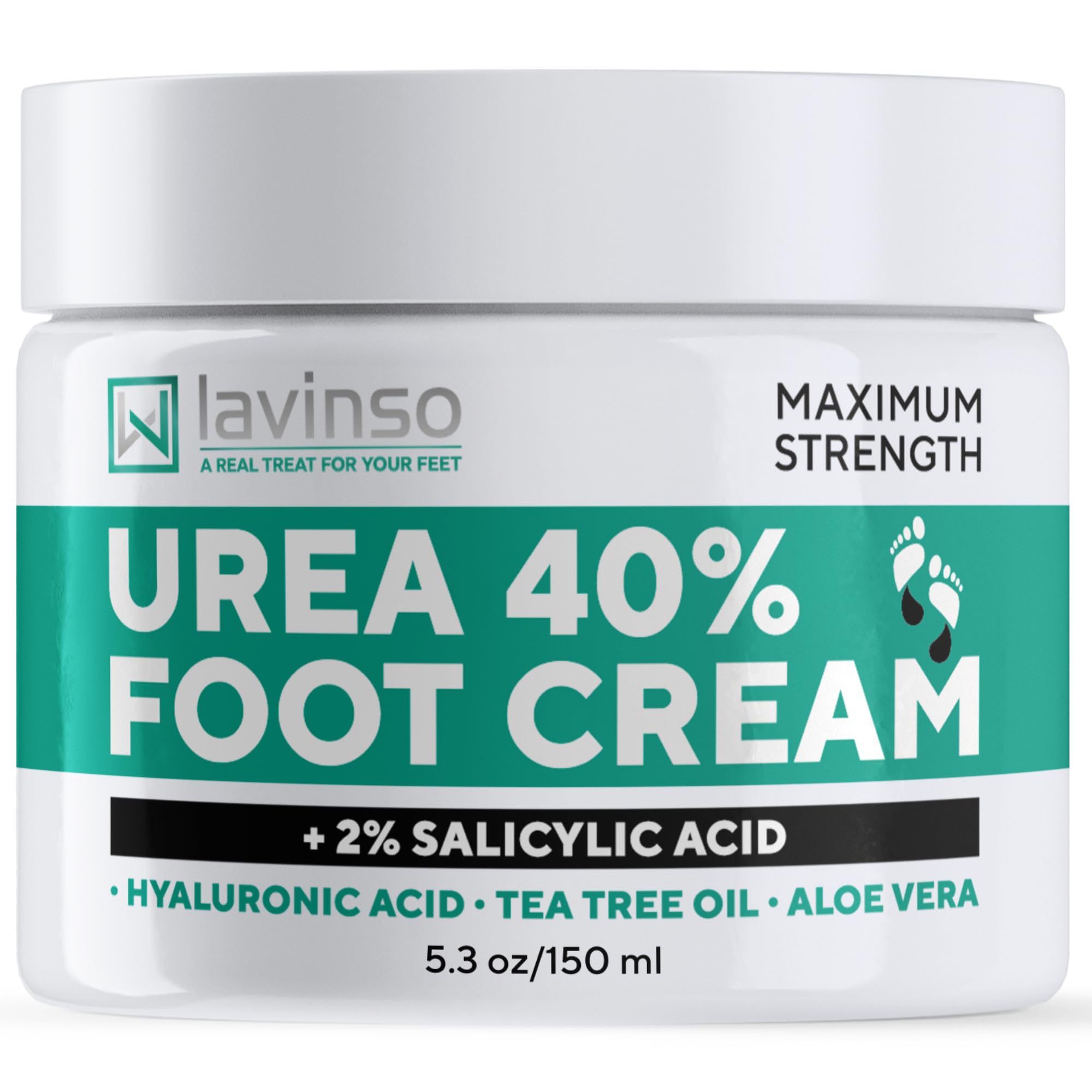 Crème Lavinso Urée 40% pour pieds – hydratation intense et douceur des talons