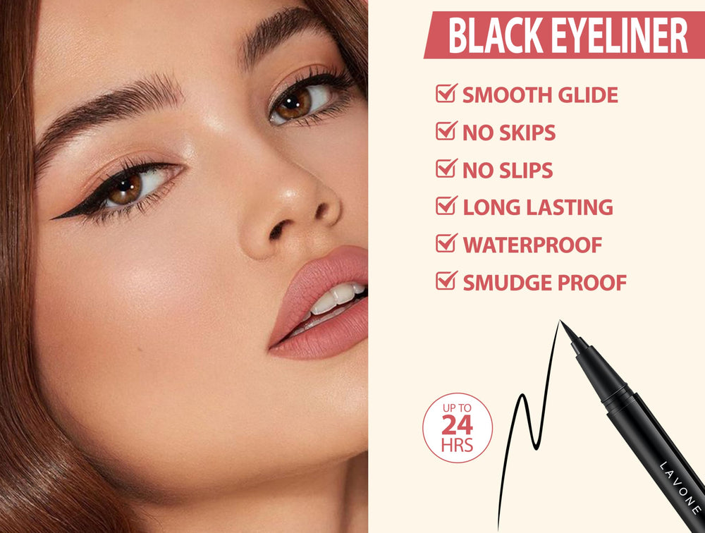 Pinceau angulaire LAVONE pour une application précise des sourcils.
