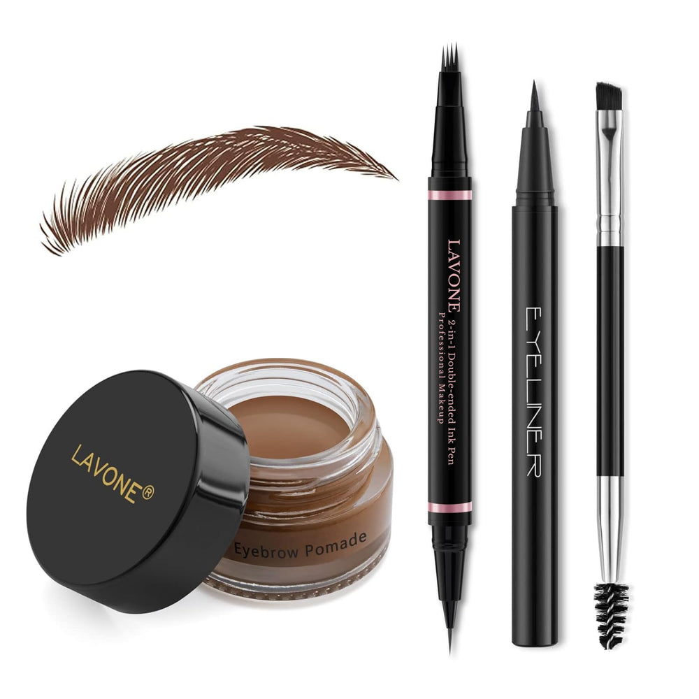 LAVONE crayon sourcils 2 en 1 pour des traits précis et naturels