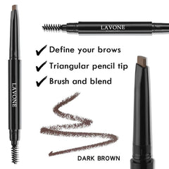 LAVONE crayon sourcils Brun cendré pour un remplissage précis