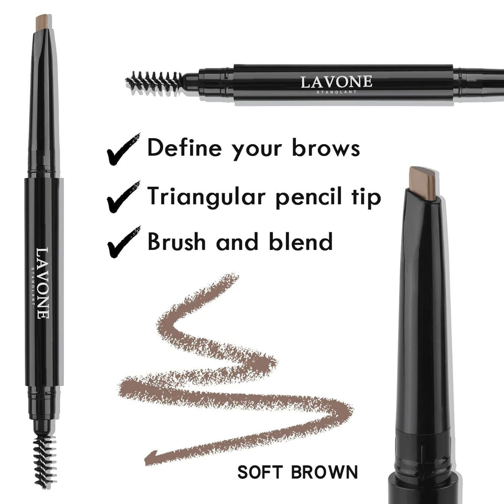 LAVONE crayon-sourcils-dark-brown: traçage ultra fin et naturel.