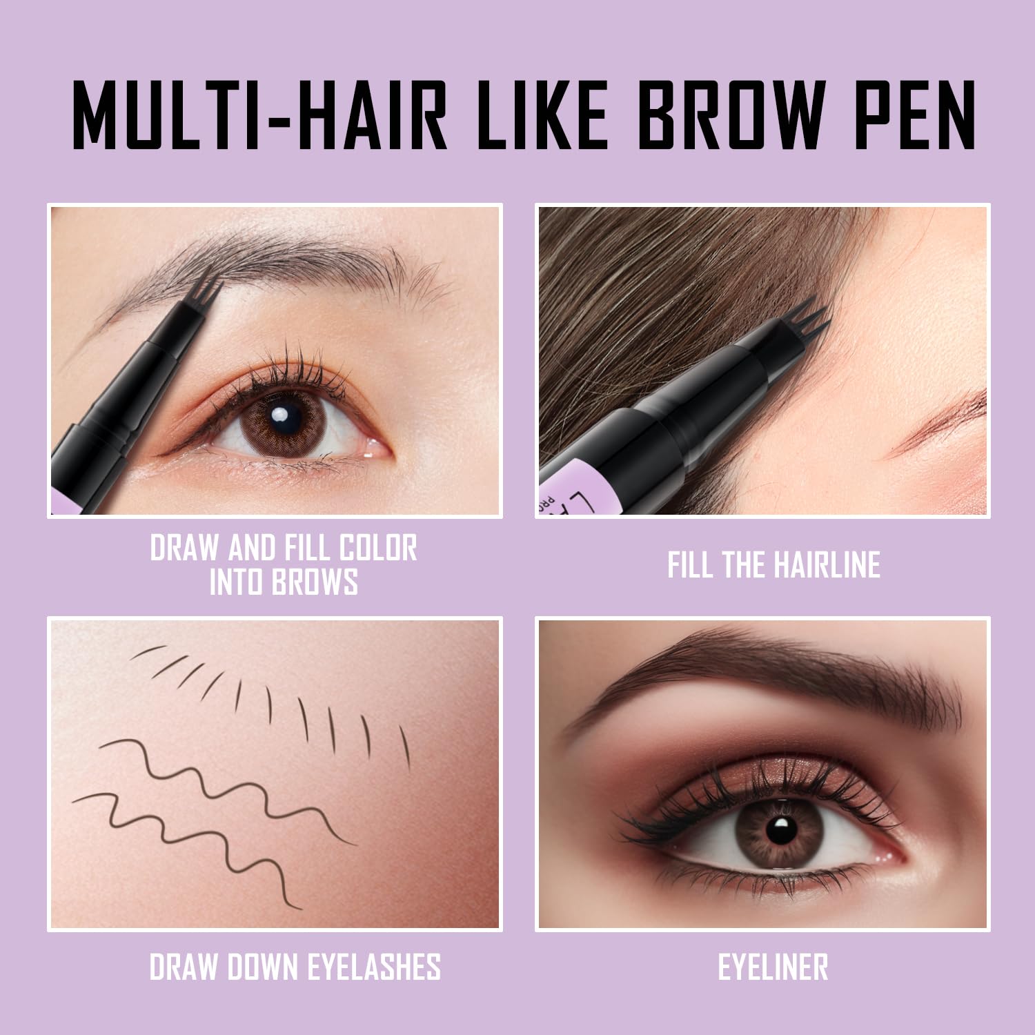 LAVONE Echantillon-brun-clair sourcils aide à choisir la couleur adaptée.
