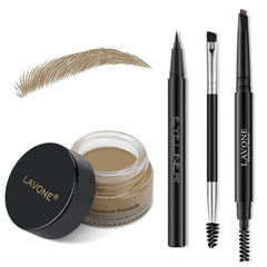 LAVONE kit-sourcils-pomade: définition nette et naturelle.