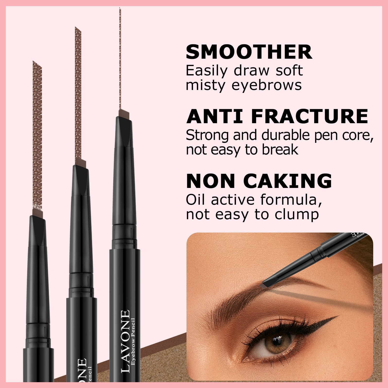 LAVONE pinceau colorant sourcils – application nette et professionnelle