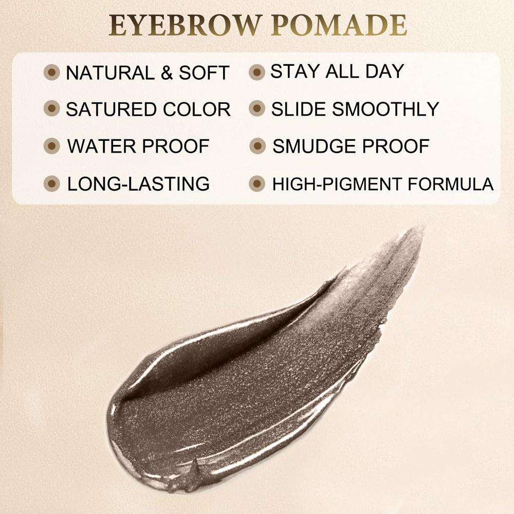 Pinceau sourcils Lavone: application facile avec double-face.