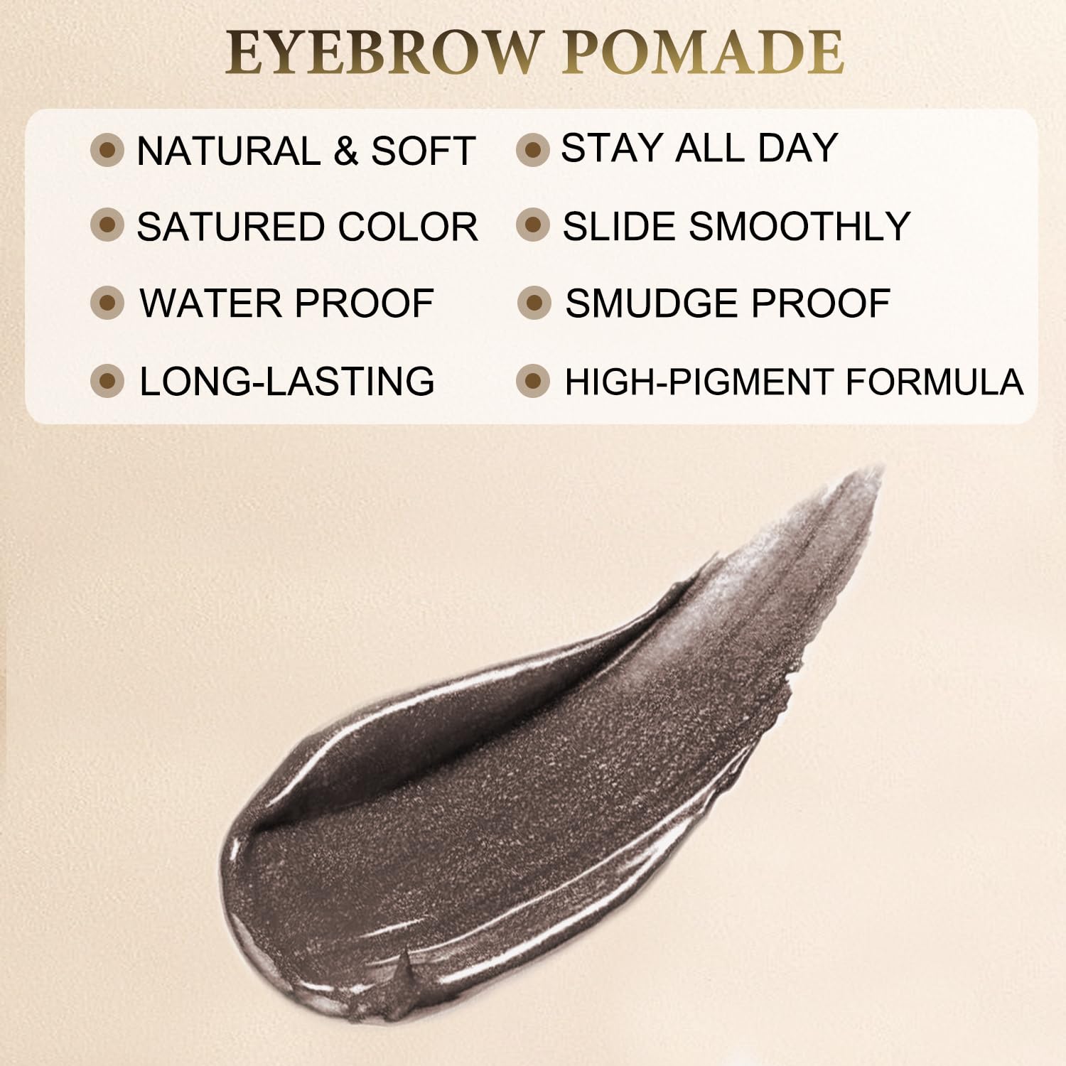 LAVONE pinceau sourcils double-face, application flexible et contrôle.