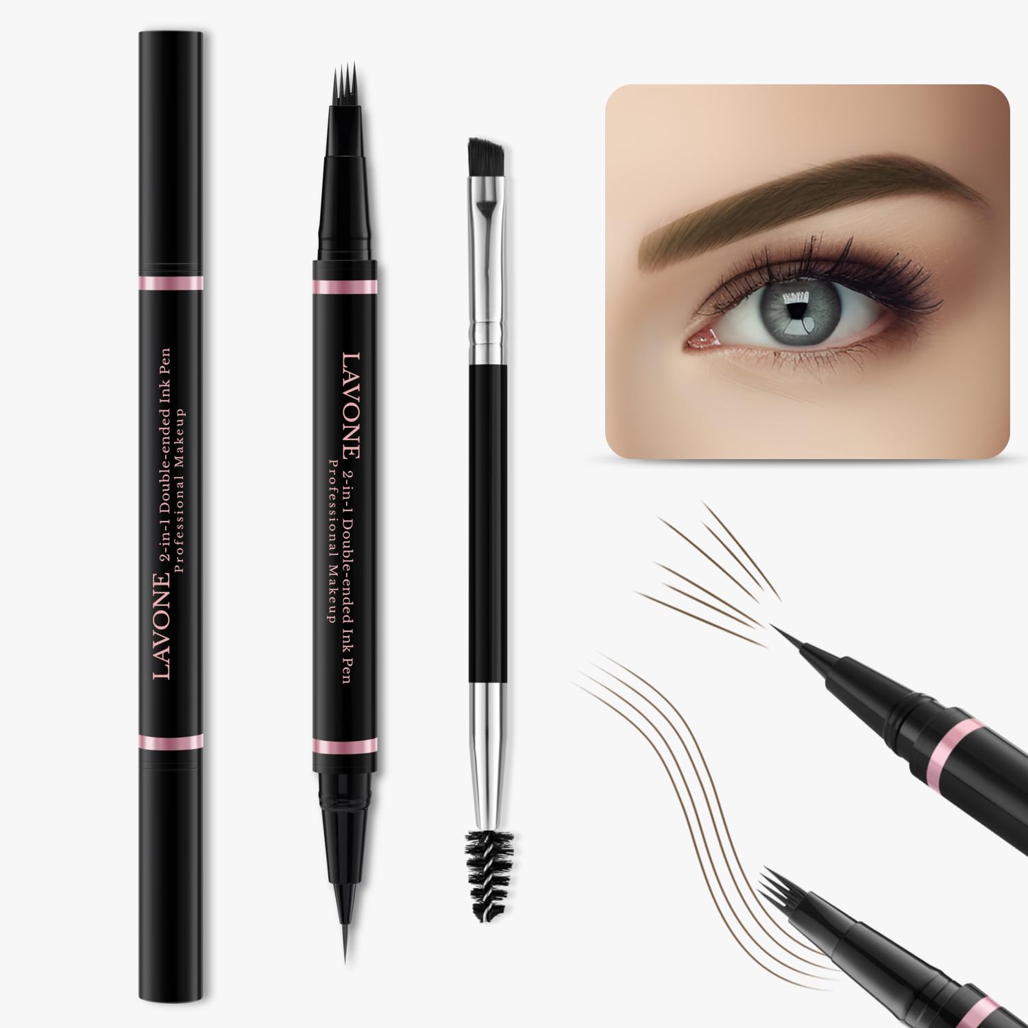 LAVONE pomade-sourcils: couleur durable pour un effet naturel.
