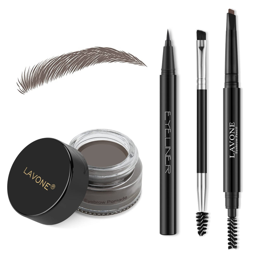 Tampon sourcils LAVONE Ebony pour contour rapide et durable