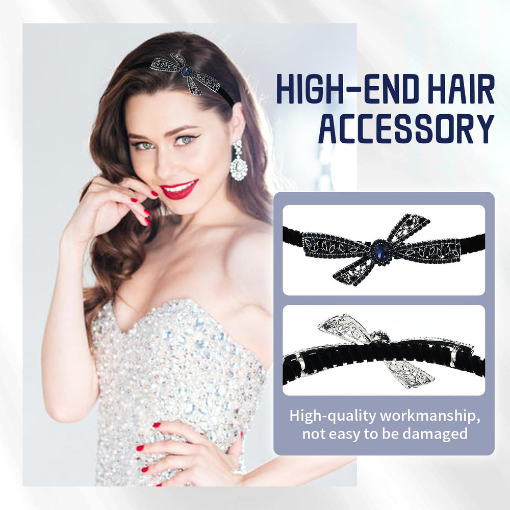 Lawie bandeau cheveux couronne strass pour une allure élégante.