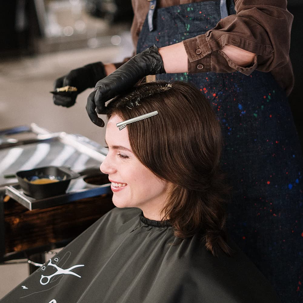 Base de clip Lawie pour coiffure et projets créatifs argentés.