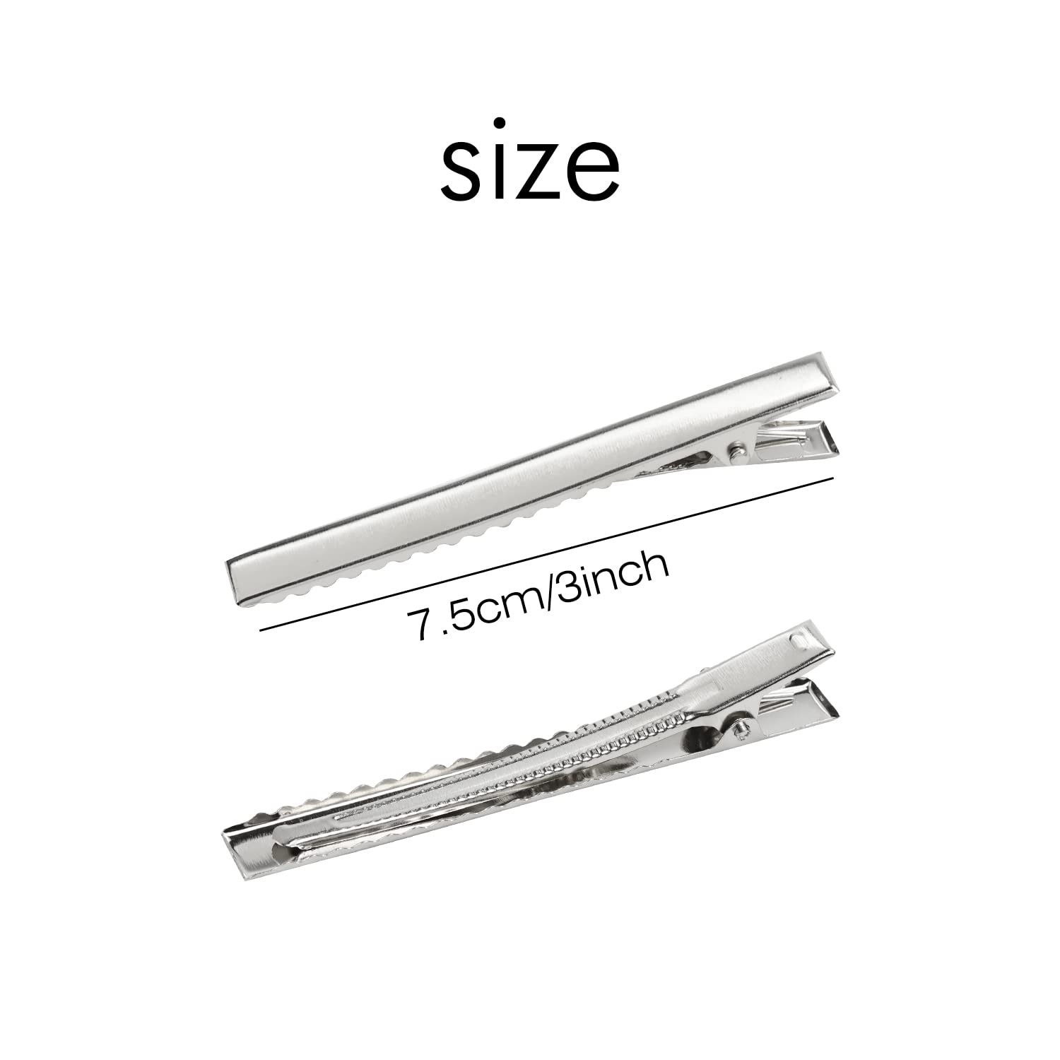 Groupe Lawie de 100 pin crocodile argent, option polyvalente pour bricolage.