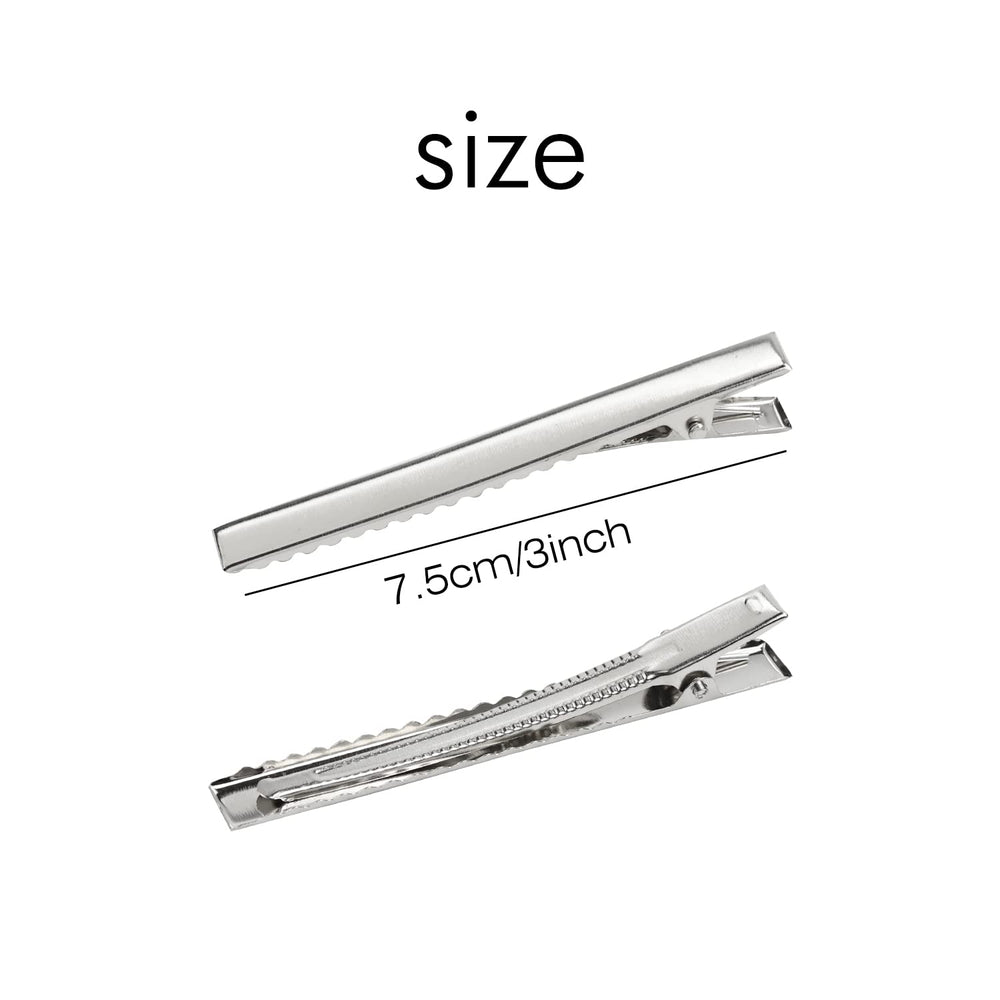 Groupe Lawie de 100 pin crocodile argent, option polyvalente pour bricolage.