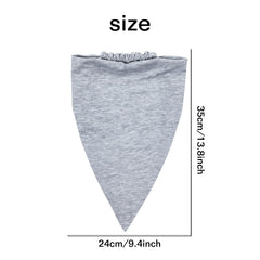 Lawie triangle coton gris foncé, bandeau pratique pour cheveux en place.